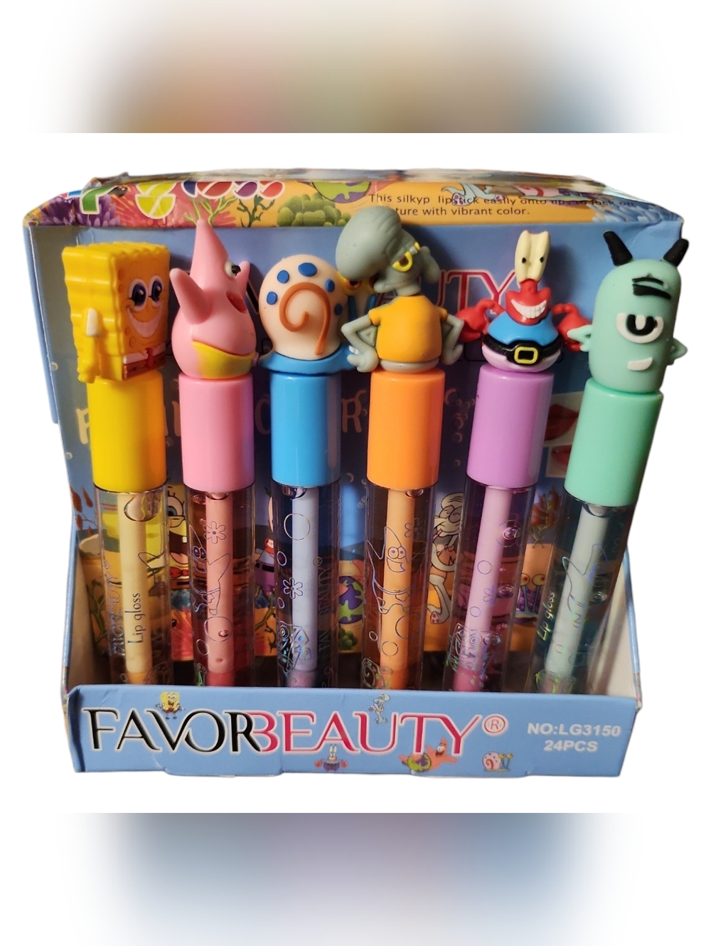 Sponge Bob Lip Gloss Pens - Multicolor Set